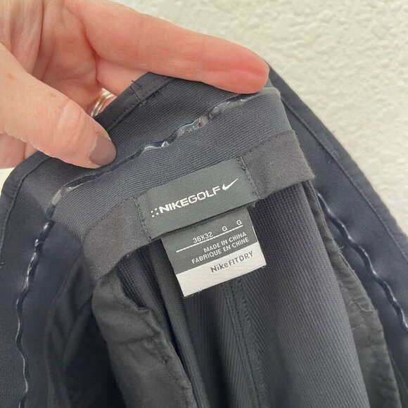 Nike Golf Fit Dry Black Athletic Performance Stretch Pants 256648-010 Mens 36x32 - Picture 2 of 8